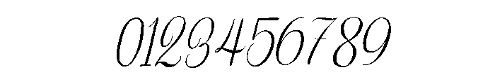 Melorine-Slanted Font OTHER CHARS