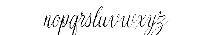 Melorine-Slanted Font LOWERCASE