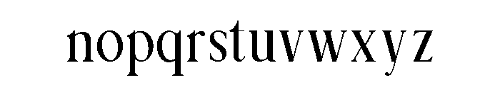 Melowdy-Regular Font LOWERCASE
