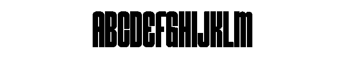 Meltdown Regular Font UPPERCASE