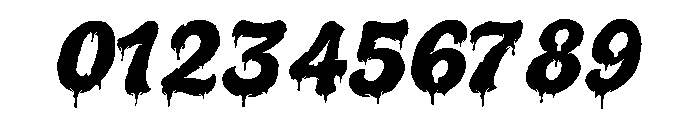 Melted Brain Font OTHER CHARS