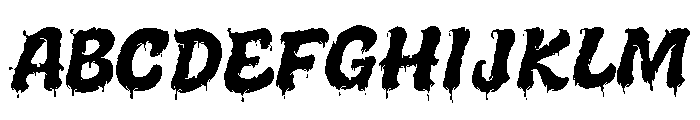Melted Brain Font UPPERCASE