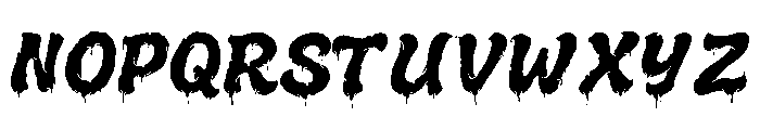 Melted Brain Font UPPERCASE