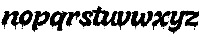Melted Brain Font LOWERCASE