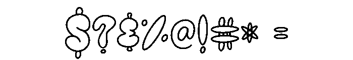 Melted Donuts Font OTHER CHARS