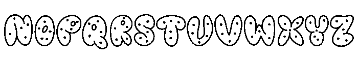 Melted Donuts Font UPPERCASE