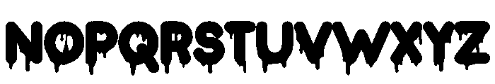 Melted Drop Yellow Font UPPERCASE