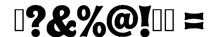 Melted Groove Regular Font OTHER CHARS