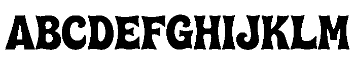 Melted Groove Regular Font UPPERCASE