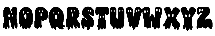 Meltie Ghost Font UPPERCASE