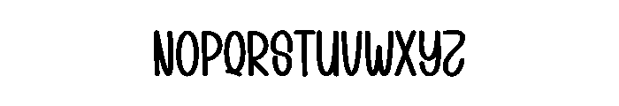 Melting Beauty Font LOWERCASE