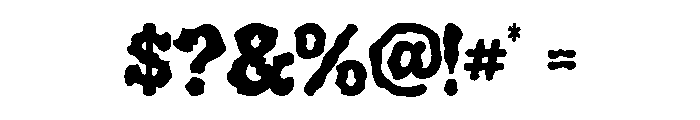Meltish Liquid Regular Font OTHER CHARS