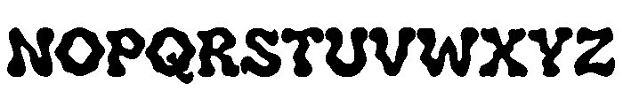 Meltish Liquid Regular Font UPPERCASE