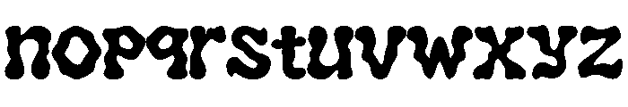 Meltish Liquid Regular Font LOWERCASE
