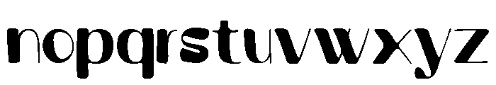 Melumo  Black Font LOWERCASE