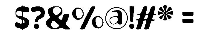 Melumo  Extra Bold Font OTHER CHARS