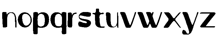 Melumo  Extra Bold Font LOWERCASE