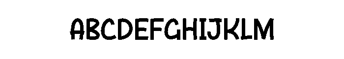 Memo Friend Font UPPERCASE