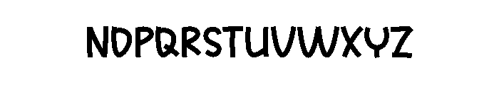 Memo Friend Font UPPERCASE