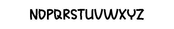 Memo Friend Font LOWERCASE