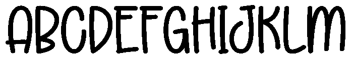 Memo Friends1 Font UPPERCASE