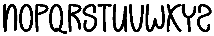 Memo Friends1 Font LOWERCASE