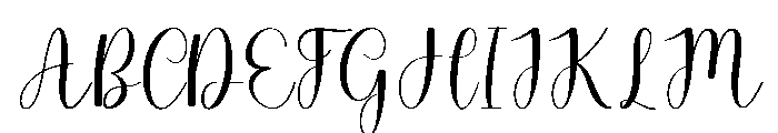 Memories September Font UPPERCASE
