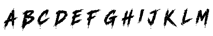 Menace Regular Font UPPERCASE