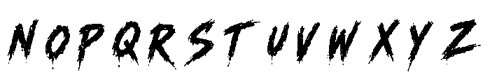 Menace Regular Font UPPERCASE