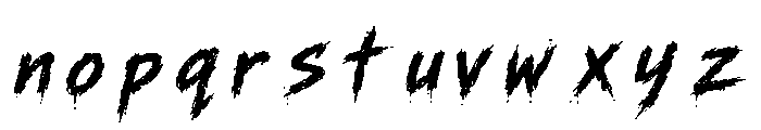Menace Regular Font LOWERCASE