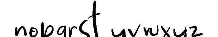 Menanti Hujan Font LOWERCASE
