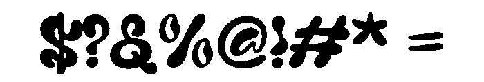 Menjalar Font OTHER CHARS