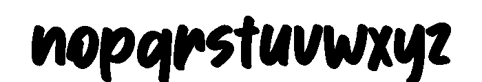 Menow Font LOWERCASE