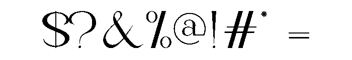 Mentarika Font OTHER CHARS