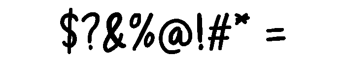Menyapa Font OTHER CHARS