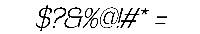 Merasica Klaus Italic Font OTHER CHARS