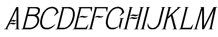 Merasica Klaus Italic Font UPPERCASE