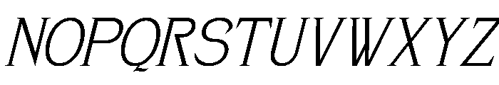Merasica Klaus Italic Font UPPERCASE