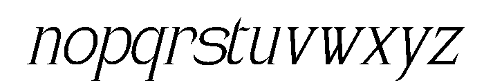 Merasica Klaus Italic Font LOWERCASE