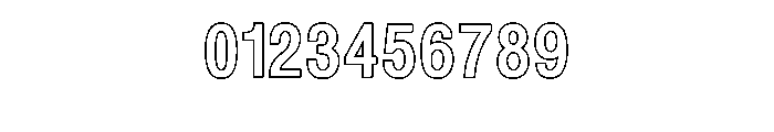 Merge Outline Font OTHER CHARS