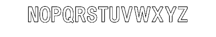 Merge Outline Font UPPERCASE