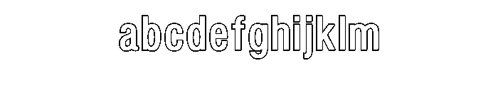 Merge Outline FONT