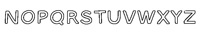 Merida Coast Caps Outline Font UPPERCASE