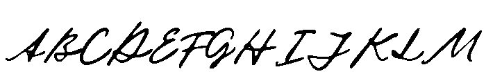 Merida Coast Script Bold Font UPPERCASE
