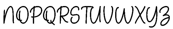 Merilya Font UPPERCASE