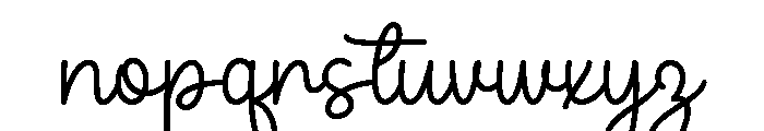 Merilya Font LOWERCASE