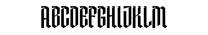 Merlock Font UPPERCASE