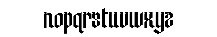 Merlock Font LOWERCASE