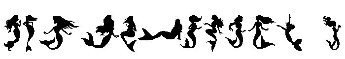 Mermaid Silhouette FONT