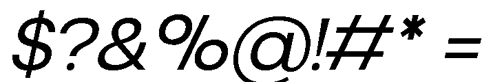 Meronny Italic Font OTHER CHARS